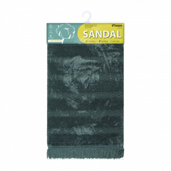 Fixsen SANDAL FX-8020K Коврик для ванной 50х80см, серый. Фото 4