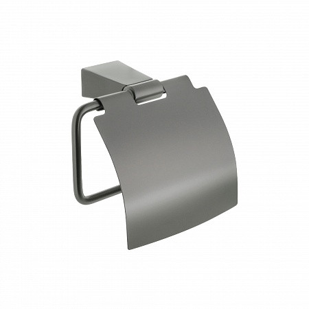 Fixsen TREND GRAPHITE FX-98010 Бумагодержатель с крышкой, графит-сатин. Фото 1