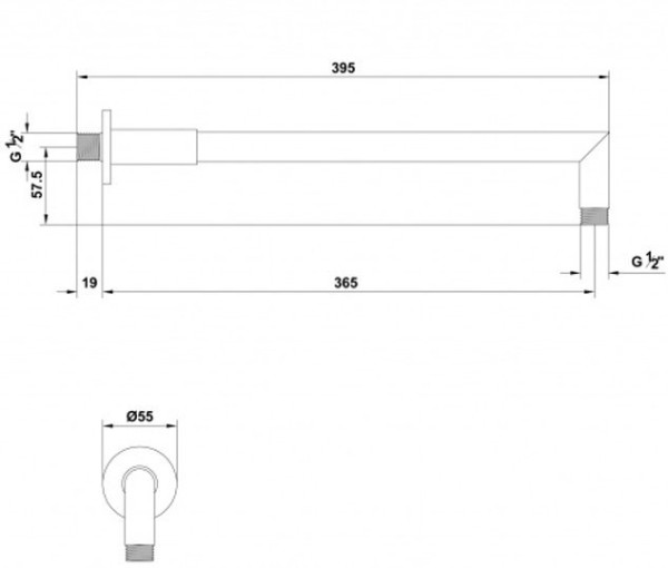 G3915600 держатель душа 365 мм. Фото 2