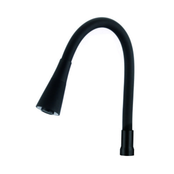 Гибкий излив для кухонного смесителя Savol S-MCG-H, черный. Фото 1