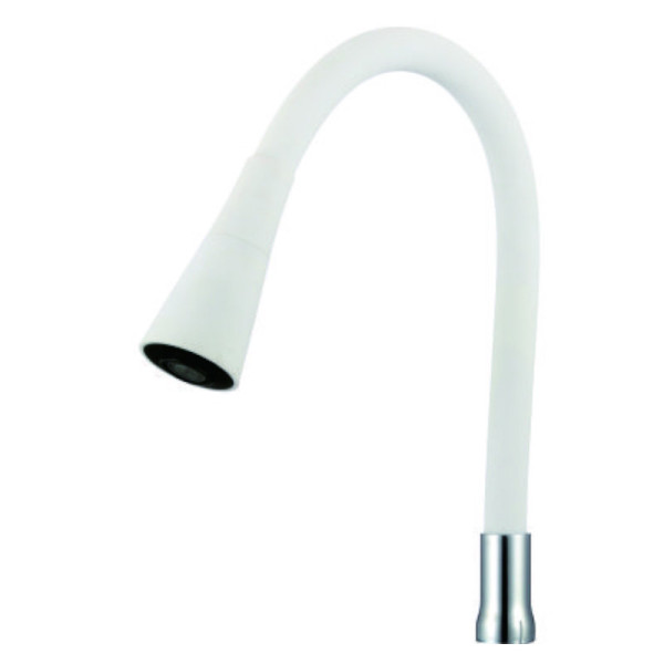 Гибкий излив для кухонного смесителя Savol S-MCG02, белый. Фото 1
