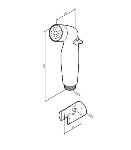 Гигиеническая лейка с держателем. Фото 4