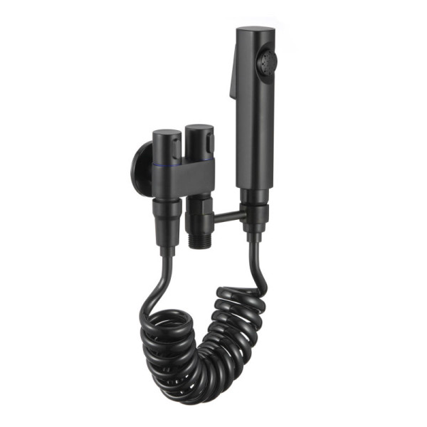 Гигиенический душ без смесителя Fmark FS-FXQ02H, черный. Фото 1