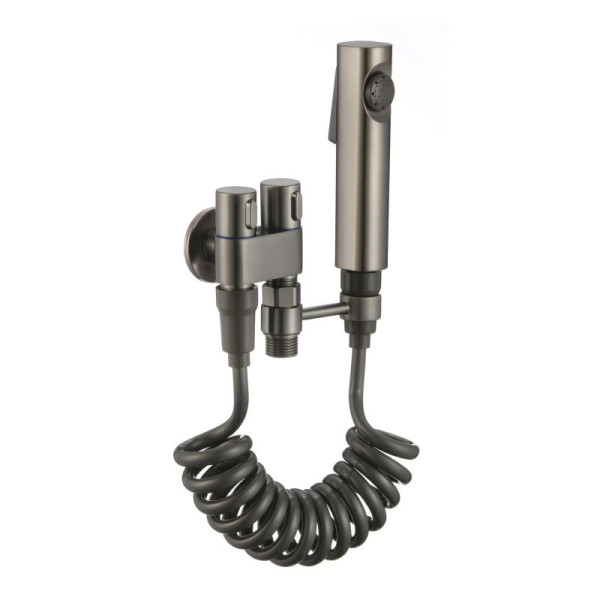 Гигиенический душ без смесителя Fmark FS-FXQ02Q, графит. Фото 1