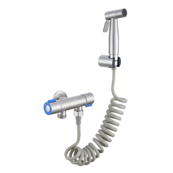 Гигиенический душ без смесителя Fmark FS-FXQ03L, сатин. Фото 1