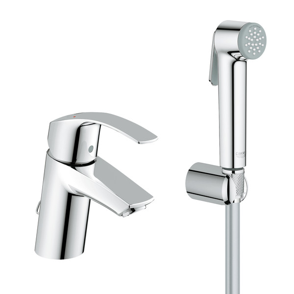 Гигиенический душ для раковины с гигиеническим душем Grohe Eurosmart New Керамический картридж Хром (23124002). Фото 1