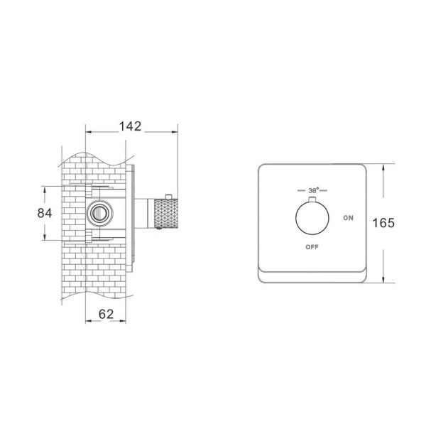 Гигиенический душ с термостатом Rose R105C, белый/хром. Фото 9