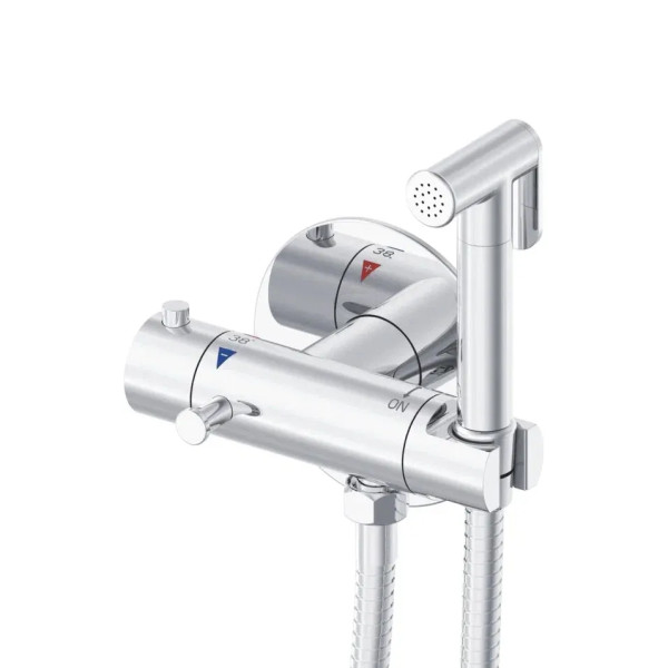 Гигиенический душ с термостатом Rose R915, хром. Фото 1