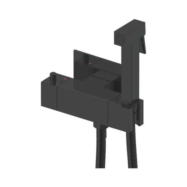 Гигиенический душ с термостатом Rose R965H, черный. Фото 1