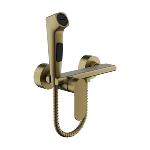 Гигиенический душ со смесителем BELZ B55645-5, матовое золото. Фото 1