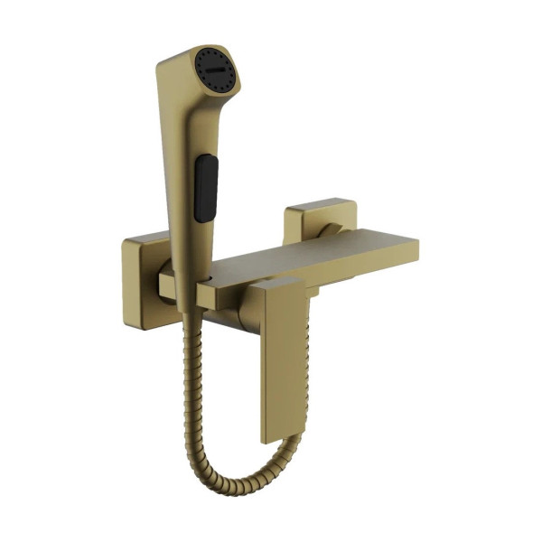 Гигиенический душ со смесителем BELZ B55653-5, матовое золото. Фото 1