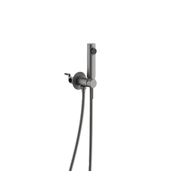 Гигиенический душ со смесителем BELZ B55804-3, оружейная сталь. Фото 1