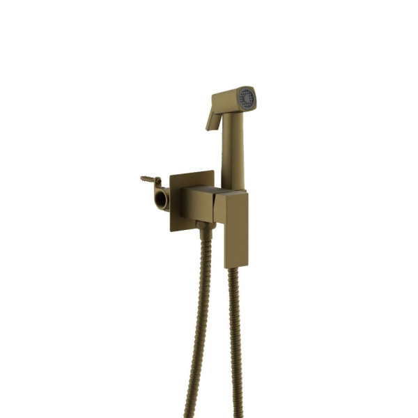 Гигиенический душ со смесителем BELZ B55805-5, брашированное золото. Фото 1