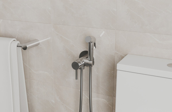 Гигиенический душ со смесителем Bravat D9151CP-ENG, хром. Фото 3