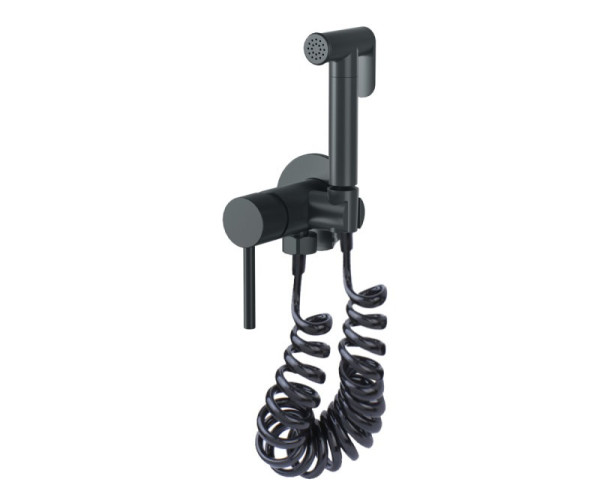 Гигиенический душ со смесителем Bronze de Luxe SCANDI 701/1B, черный. Фото 1