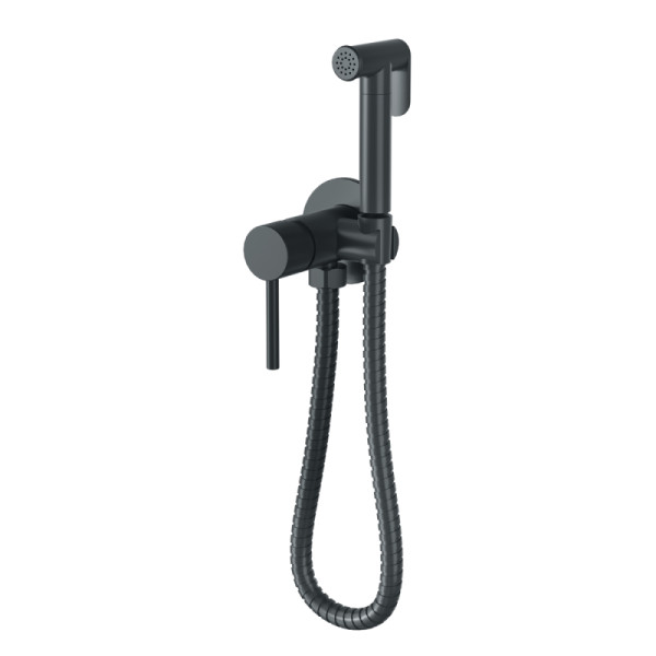 Гигиенический душ со смесителем Bronze de Luxe SCANDI 701B, черный. Фото 1