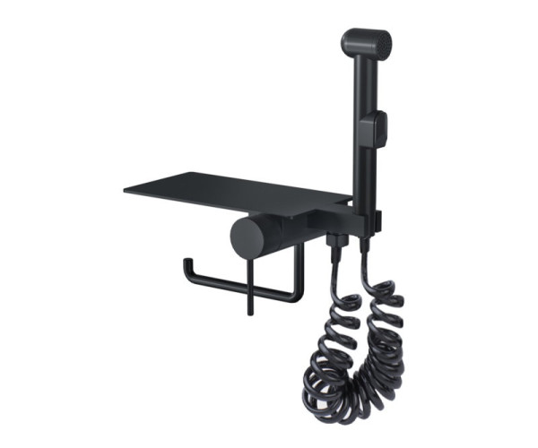 Гигиенический душ со смесителем Bronze de Luxe SCANDI 708/1B, черный. Фото 1