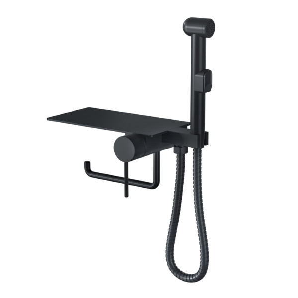 Гигиенический душ со смесителем Bronze de Luxe SCANDI 708B, черный. Фото 1