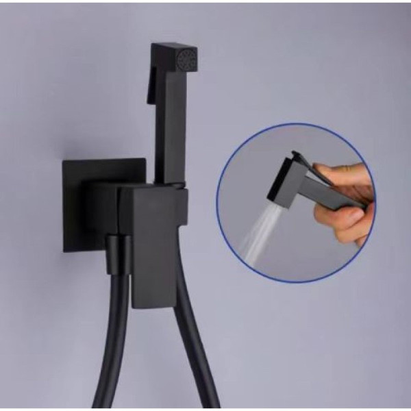 Гигиенический душ со смесителем D-Lin D183201-A, черный. Фото 3