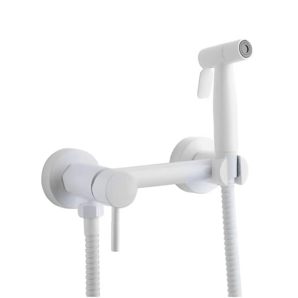 Гигиенический душ со смесителем FASHUN A57503-8, белый. Фото 1