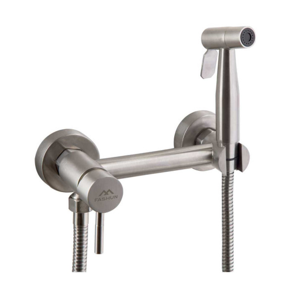 Гигиенический душ со смесителем FASHUN A57503, сатин. Фото 1