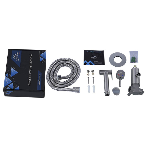 Гигиенический душ со смесителем FASHUN A57803, сатин. Фото 3