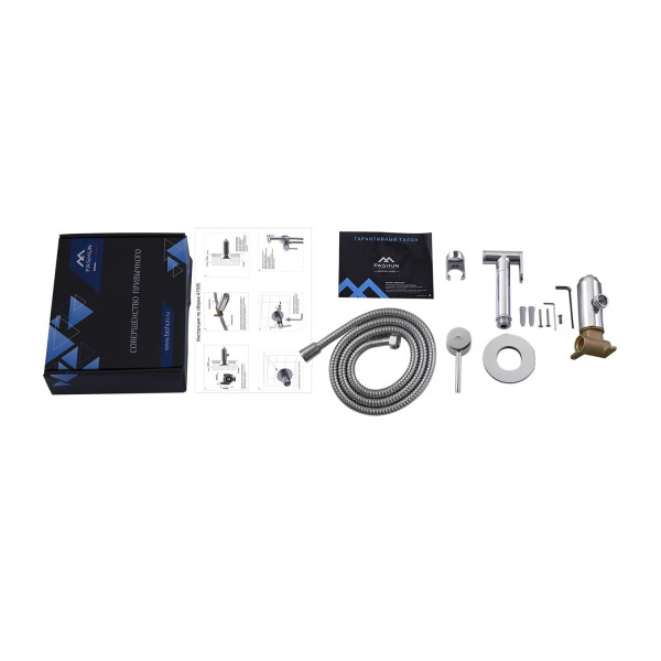 Гигиенический душ со смесителем FASHUN A7505, хром. Фото 3