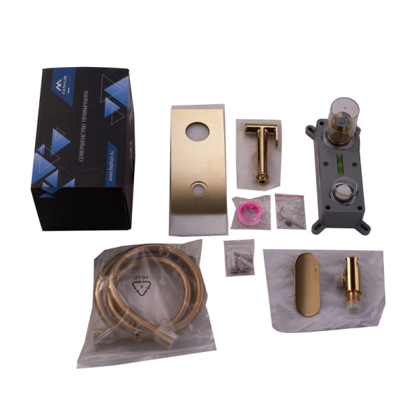 Гигиенический душ со смесителем FASHUN A7585-35, золото. Фото 4