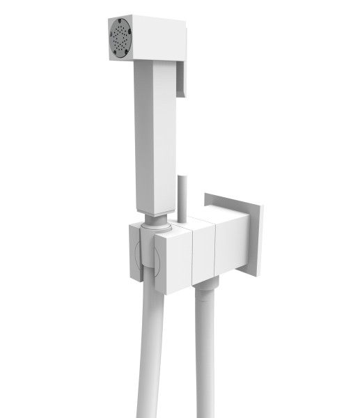 Гигиенический душ со смесителем Graffio Namir KSPAQ101-09BIO, белый. Фото 1