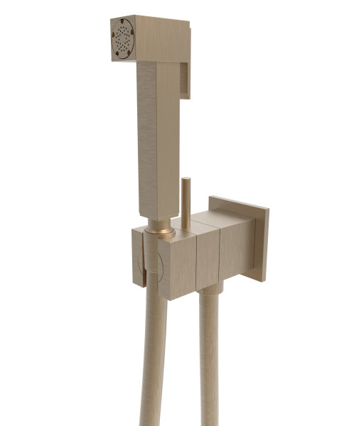 Гигиенический душ со смесителем Graffio Namir KSPAQ101-09BS, брошированная бронза. Фото 1