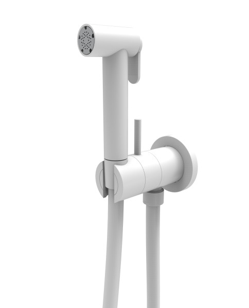 Гигиенический душ со смесителем Graffio Stella KSPAT101-07BIO, белый. Фото 1