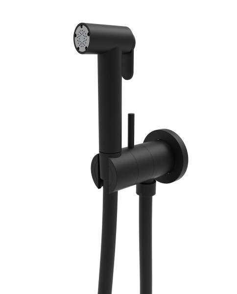 Гигиенический душ со смесителем Graffio Stella KSPAT101-07NEO, черный. Фото 1