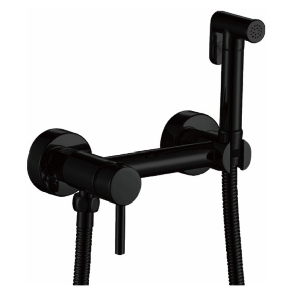 Гигиенический душ со смесителем Haiba HB5510-7, черный. Фото 1