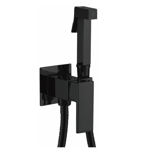 Гигиенический душ со смесителем Haiba HB5512-7, черный. Фото 1