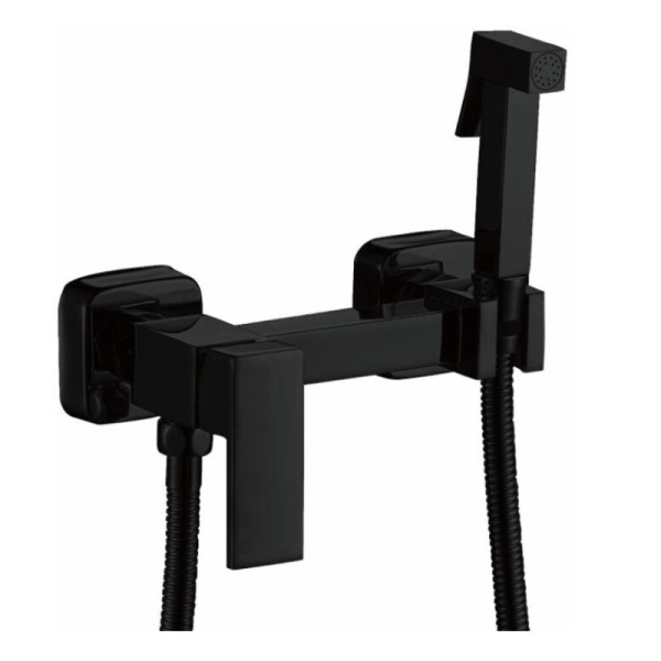 Гигиенический душ со смесителем Haiba HB5513-7, черный. Фото 1