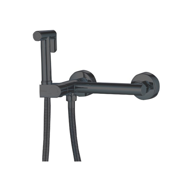 Гигиенический душ со смесителем Haiba HB5514-7, черный. Фото 1