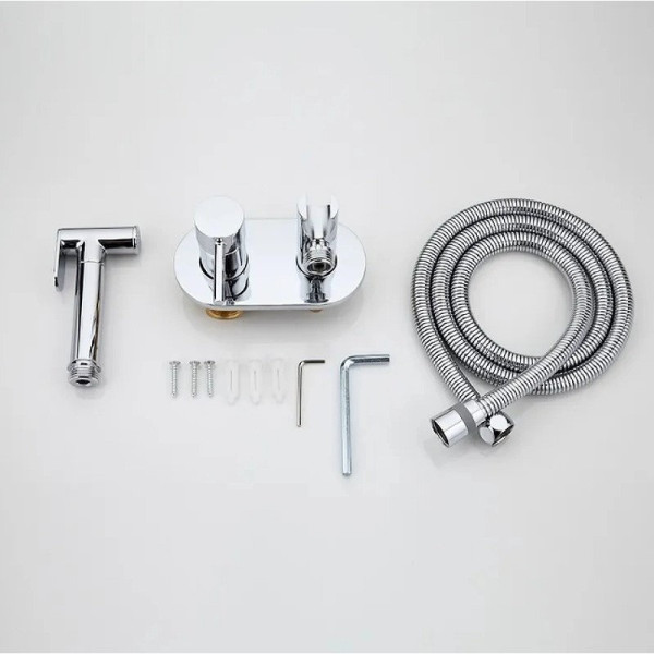 Гигиенический душ со смесителем Haiba HB5515, хром. Фото 6