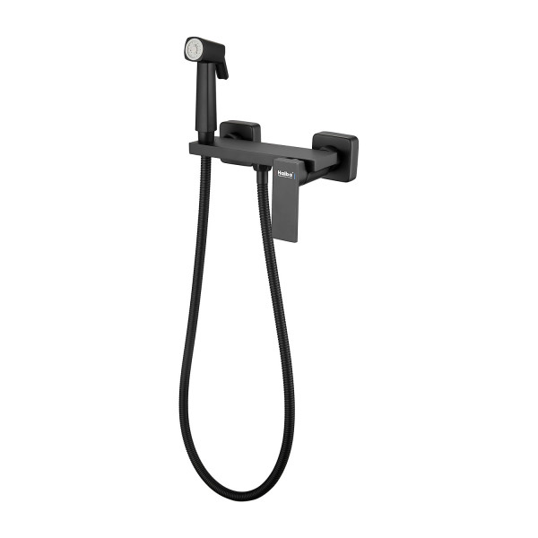 Гигиенический душ со смесителем Haiba HB5517-7, черный. Фото 1