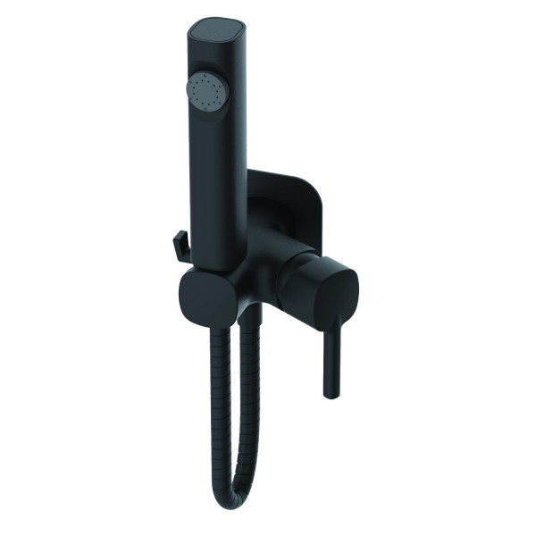 Гигиенический душ со смесителем Haiba HB5518-7, черный. Фото 1