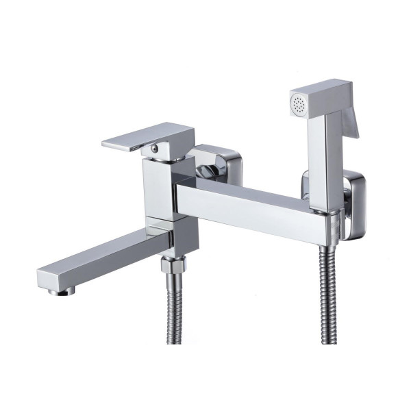 Гигиенический душ со смесителем и изливом D-Lin D181201, хром. Фото 1