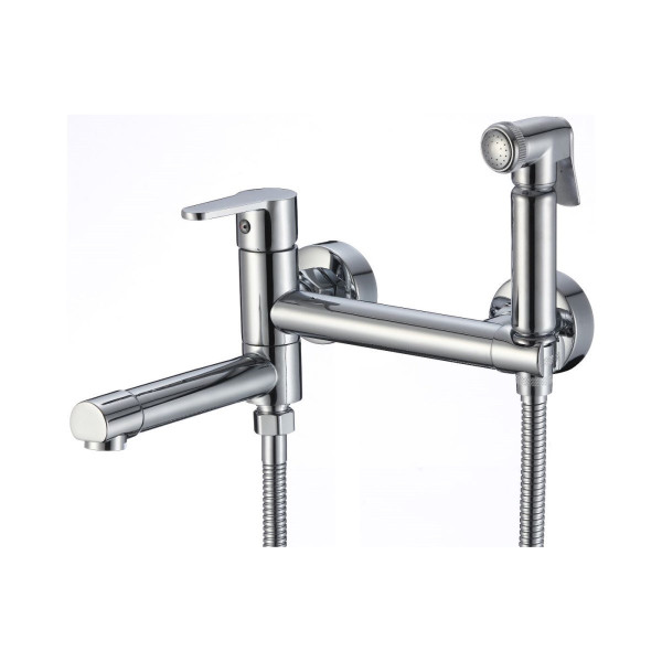 Гигиенический душ со смесителем и изливом D-Lin D181202, хром. Фото 1