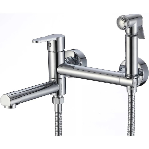 Гигиенический душ со смесителем и изливом Savol S-FXQ010, хром. Фото 1