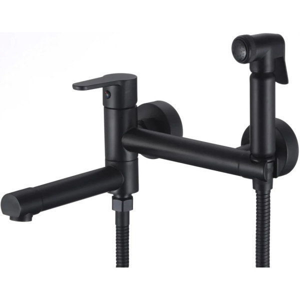 Гигиенический душ со смесителем и изливом Savol S-FXQ010H, черный. Фото 1