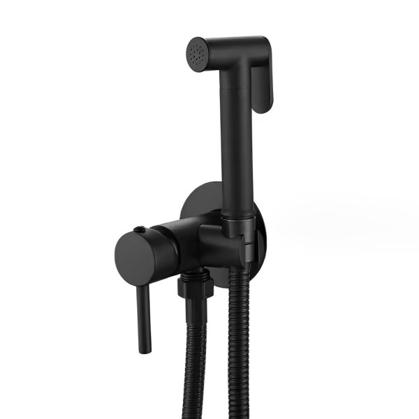 Гигиенический душ со смесителем Maretti Eleganza ENB30RV65, черный. Фото 1