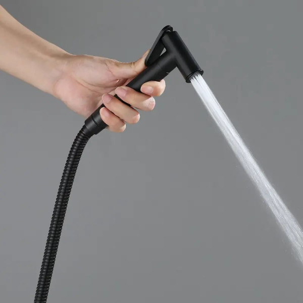 Гигиенический душ со смесителем Maretti Eleganza ENB30RV65, черный. Фото 3