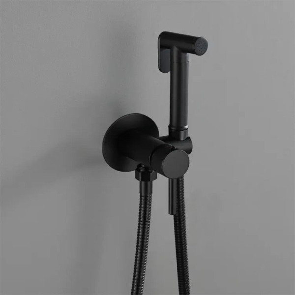 Гигиенический душ со смесителем Maretti Eleganza ENB30RV65, черный. Фото 4