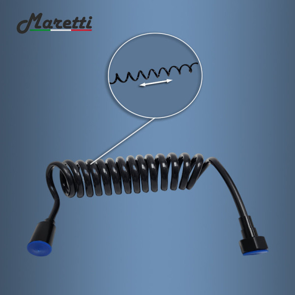 Гигиенический душ со смесителем Maretti Project Black PB30RN69, черный. Фото 4