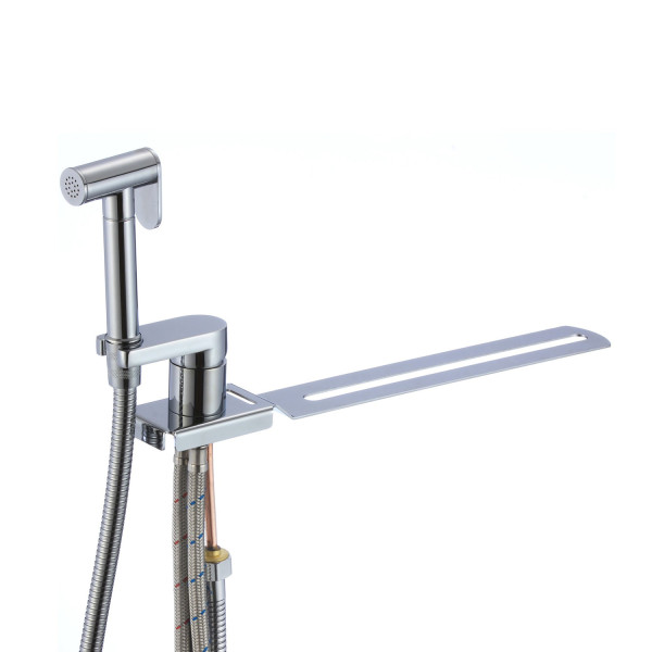 Гигиенический душ со смесителем на борт унитаза D-Lin D182204, хром. Фото 1