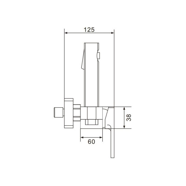Гигиенический душ со смесителем Raffine F0596-1, хром. Фото 2
