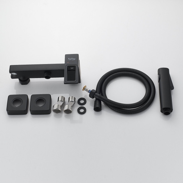 Гигиенический душ со смесителем Raffine F0596H-1, черный. Фото 3